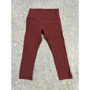 Lululemon Align High-Rise Crop Size 8 Capri‎ Leggings Date Brown Color?